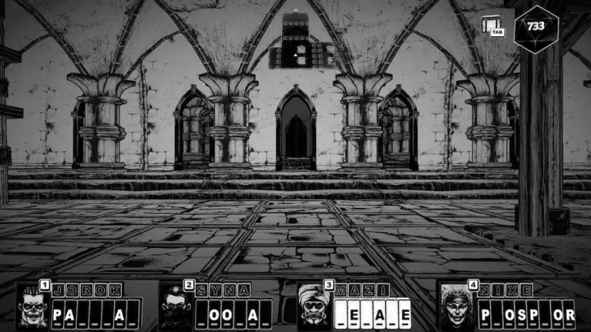 Fifth TEMPLE room in CRYPTMASTER.
