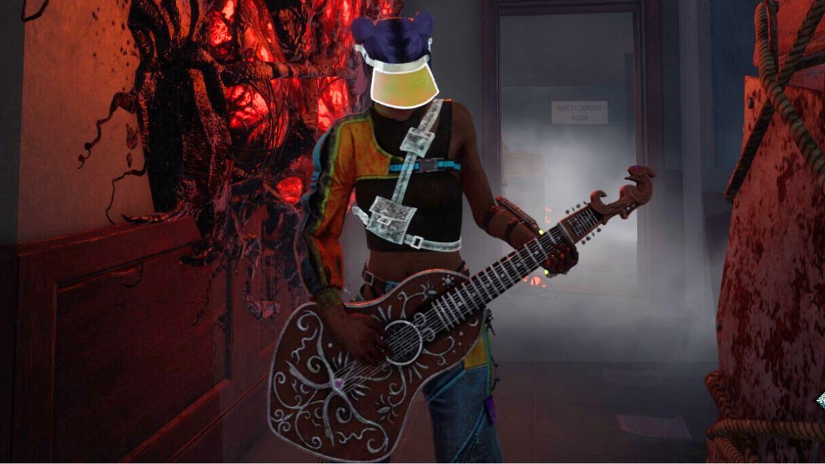 Nea playing the Lute from the Bardic Inspiration perk in Dead by Daylight