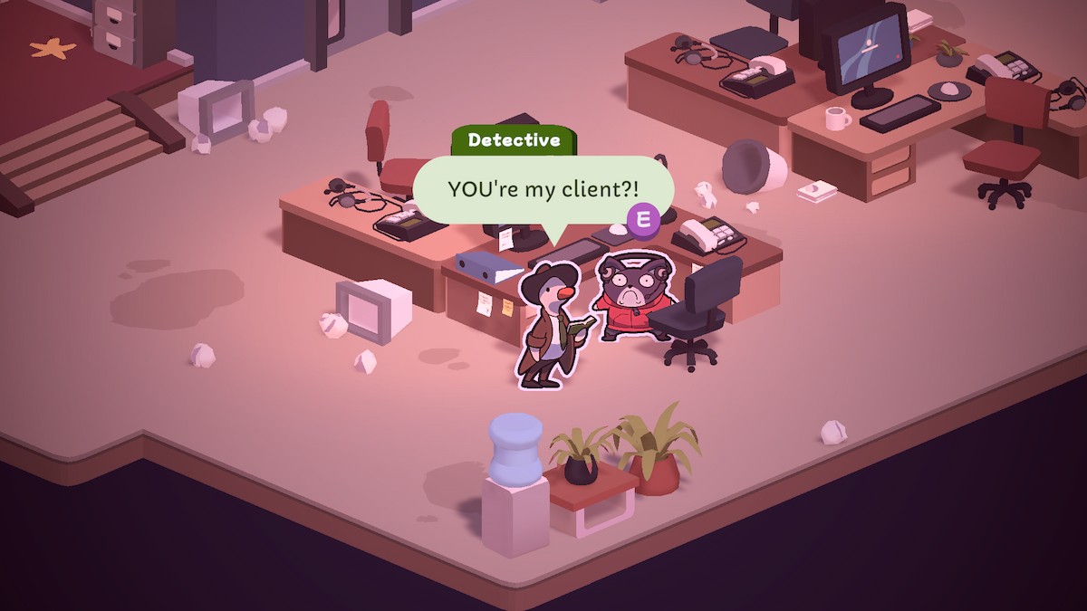 Laura is the client in Duck Detective.