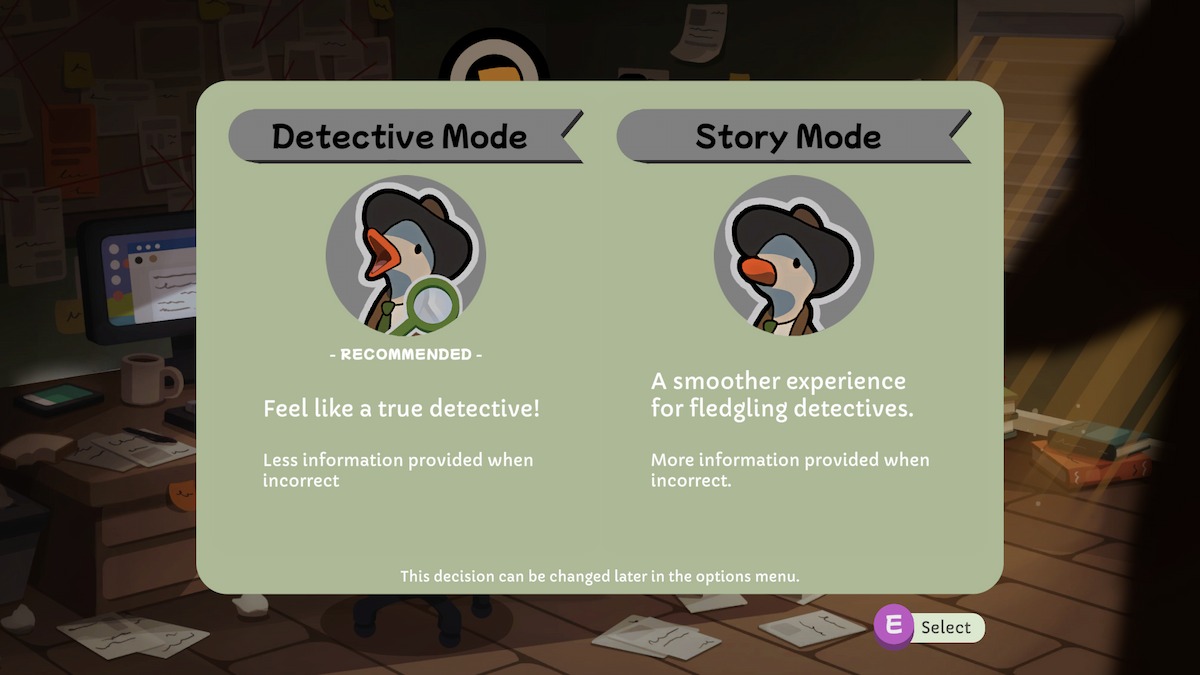 Duck Detective new game page. 