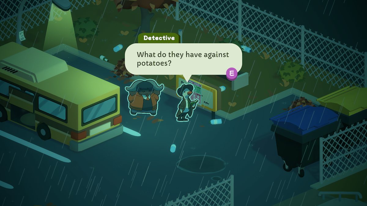Potato comment in Duck Detective.