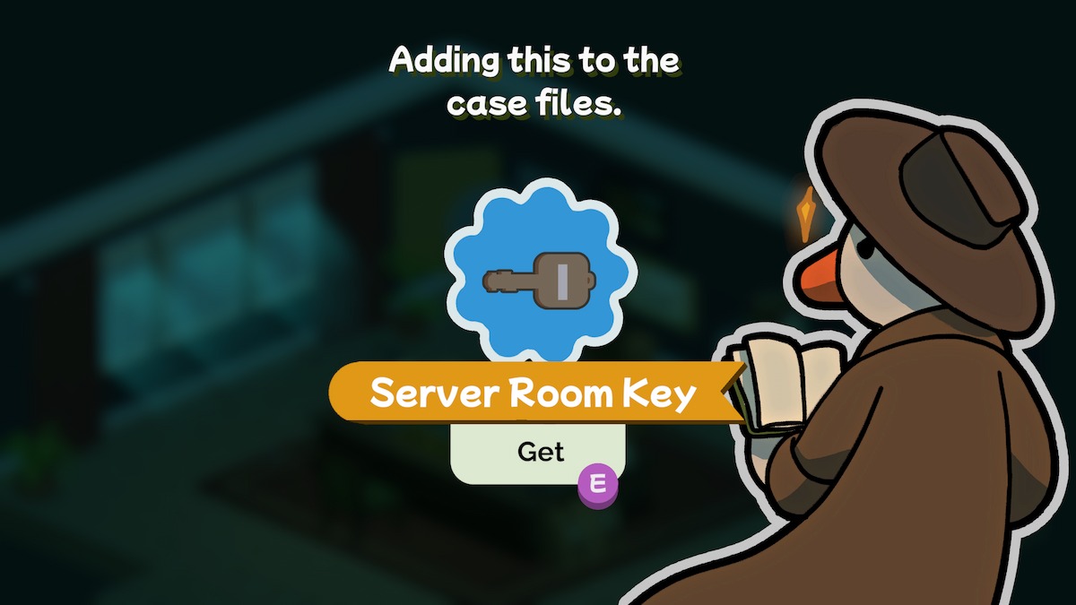 Getting the server room key in Duck Detective.