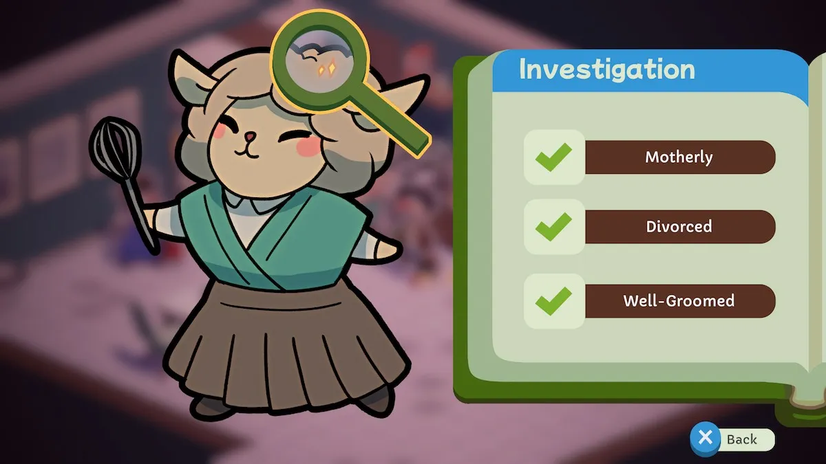 Investigating the sheep in Duck Detective.