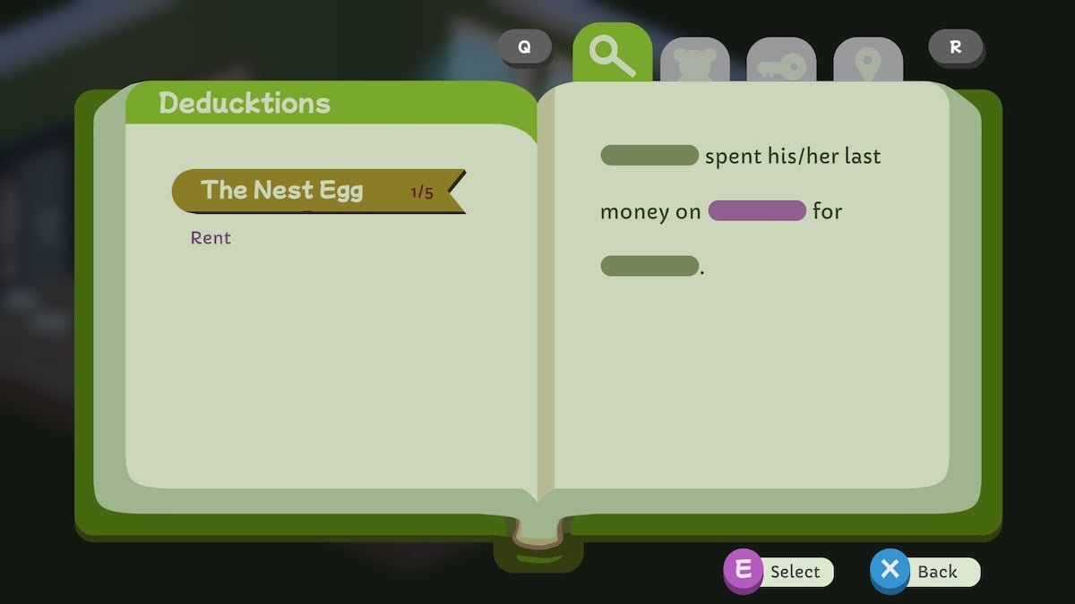 Nest egg deducktion in Duck Detective.