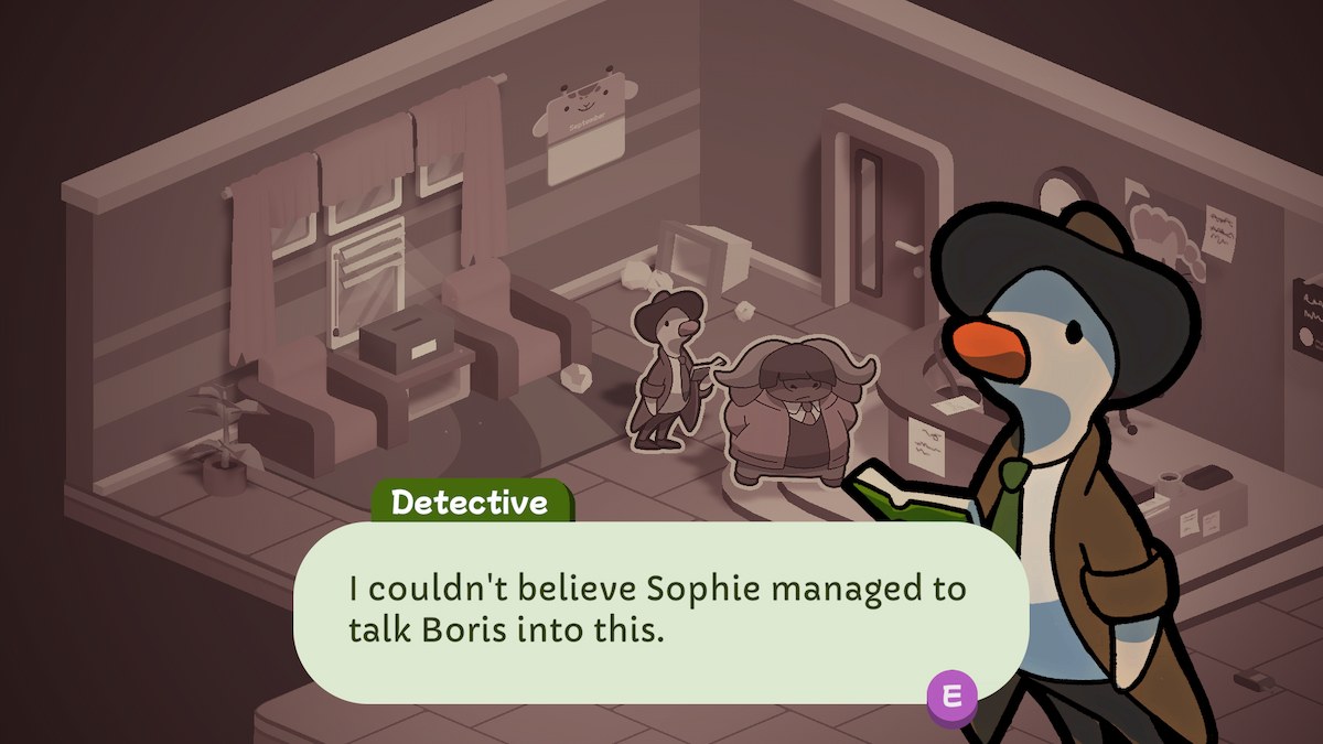 Finding out the truth in Duck Detective.