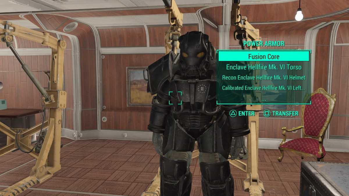 Enclave Hellfire Power Armor in Fallout 4