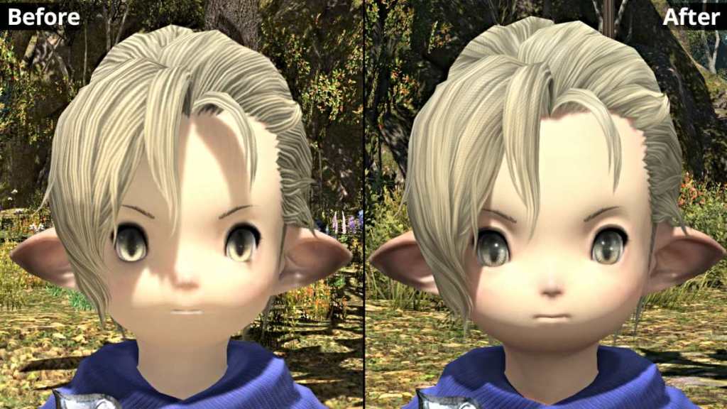 Facial lighting upgraded in Final Fantasy XIV