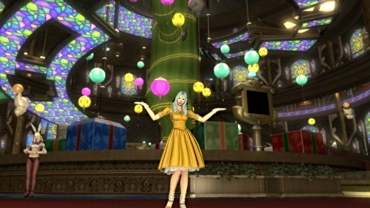 One of the Golden Saucer areas in FFXIV
