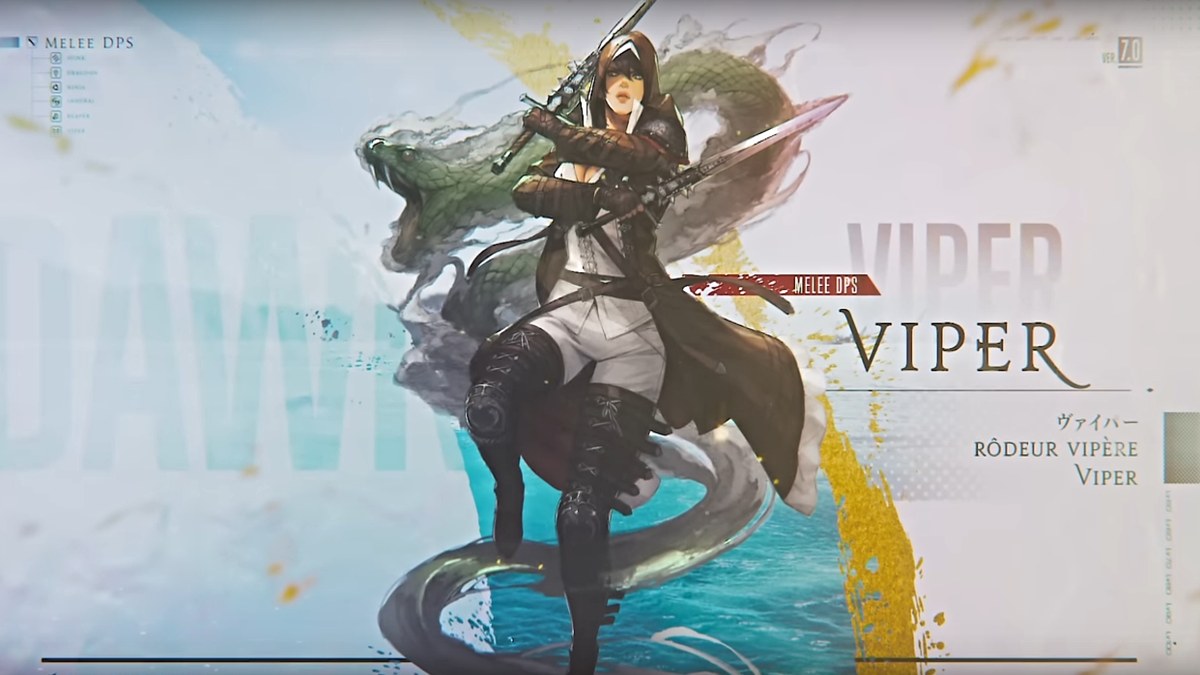 Viper job seen in Dawntrail Job trailer for Final Fantasy XIV