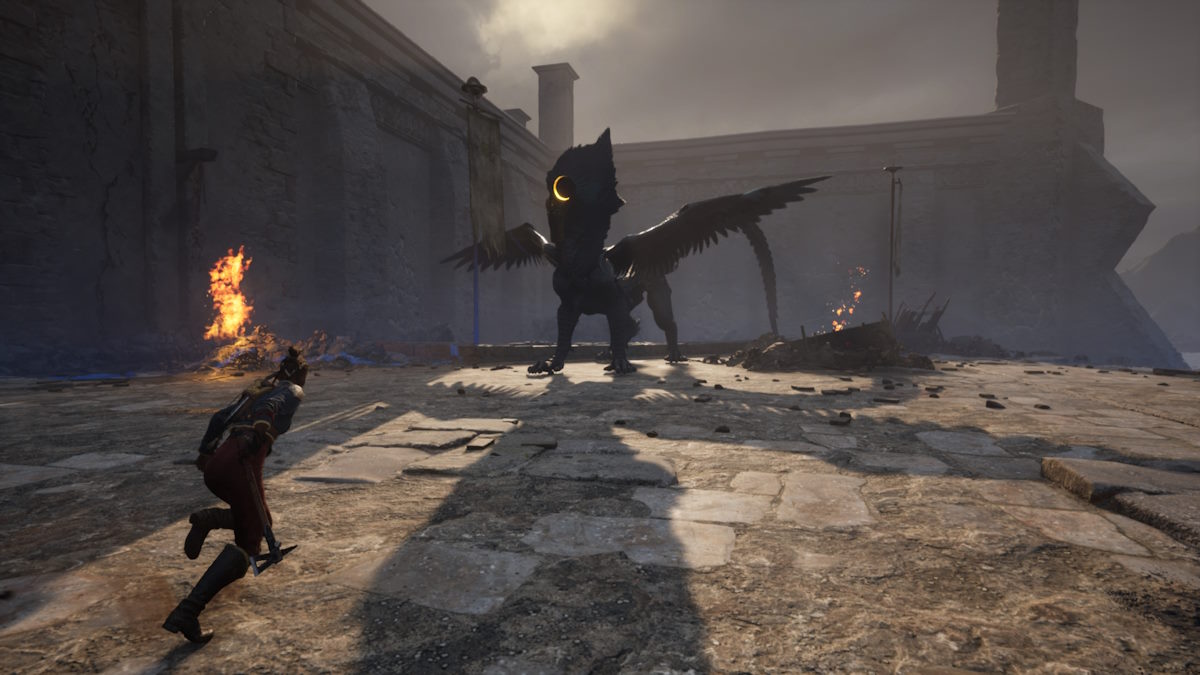 The Gate Guardian intro boss in Flintlock: The Siege of Dawn.