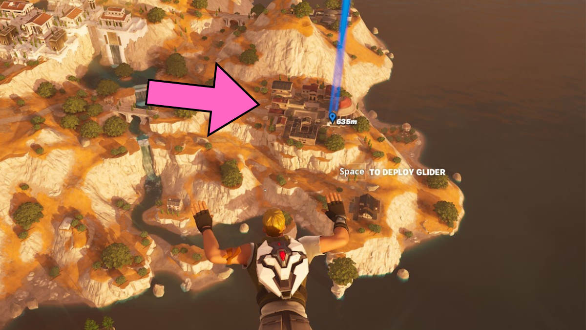 Part of Fortnite map Brawler's Battleground Ares location Aspect of Combat