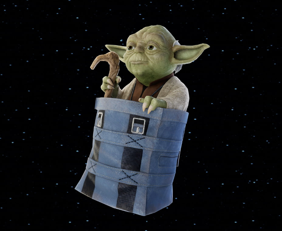 Yoda Back Bling