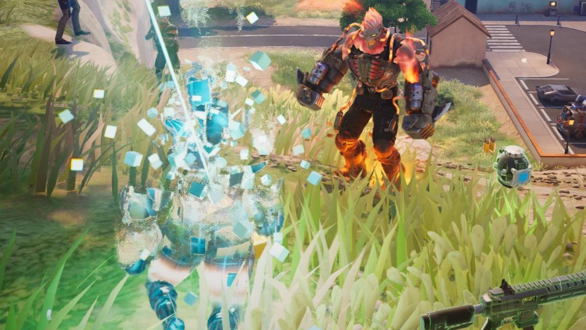 Getting killed by the Megalo Don boss in Fortnite Chapter 5 Season 3