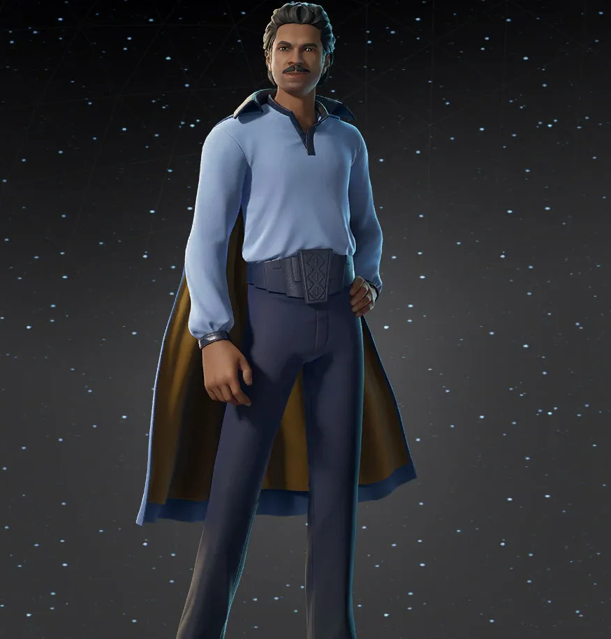 Lando Calrissian skin Fortnite x Star Wars crossover
