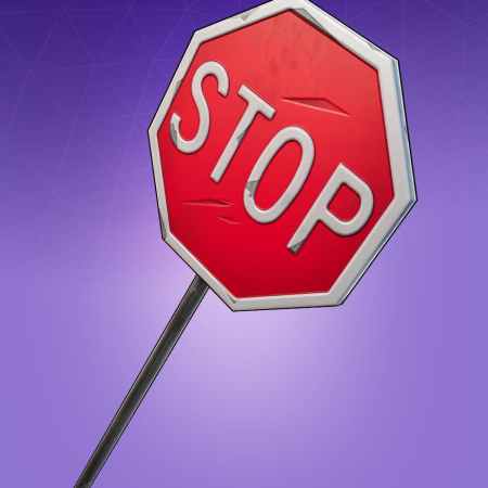 Fortnite x Lethal Company crossover Stop Sign harvesting tool