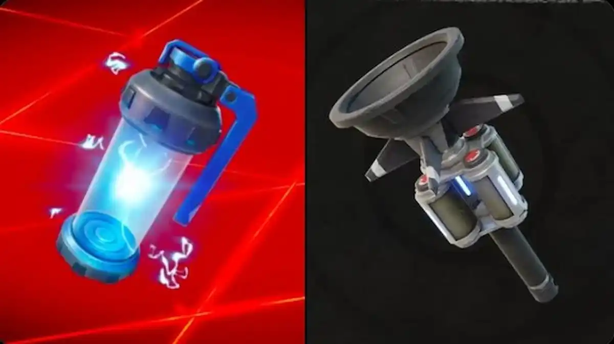 The Shield Breaker EMP and Cluster Clinger items in Fortnite