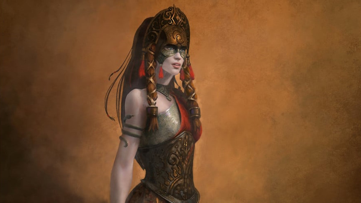 original artwork for Albina in King Arthur: Legion IX