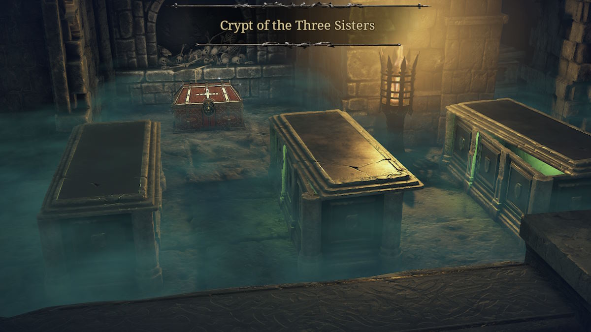 Entering the banshees' crypt in King Arthur: Legion IX