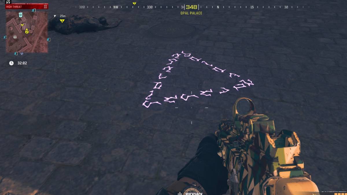 MW3 Imaginary Friend Drawing Aether Triangle location.