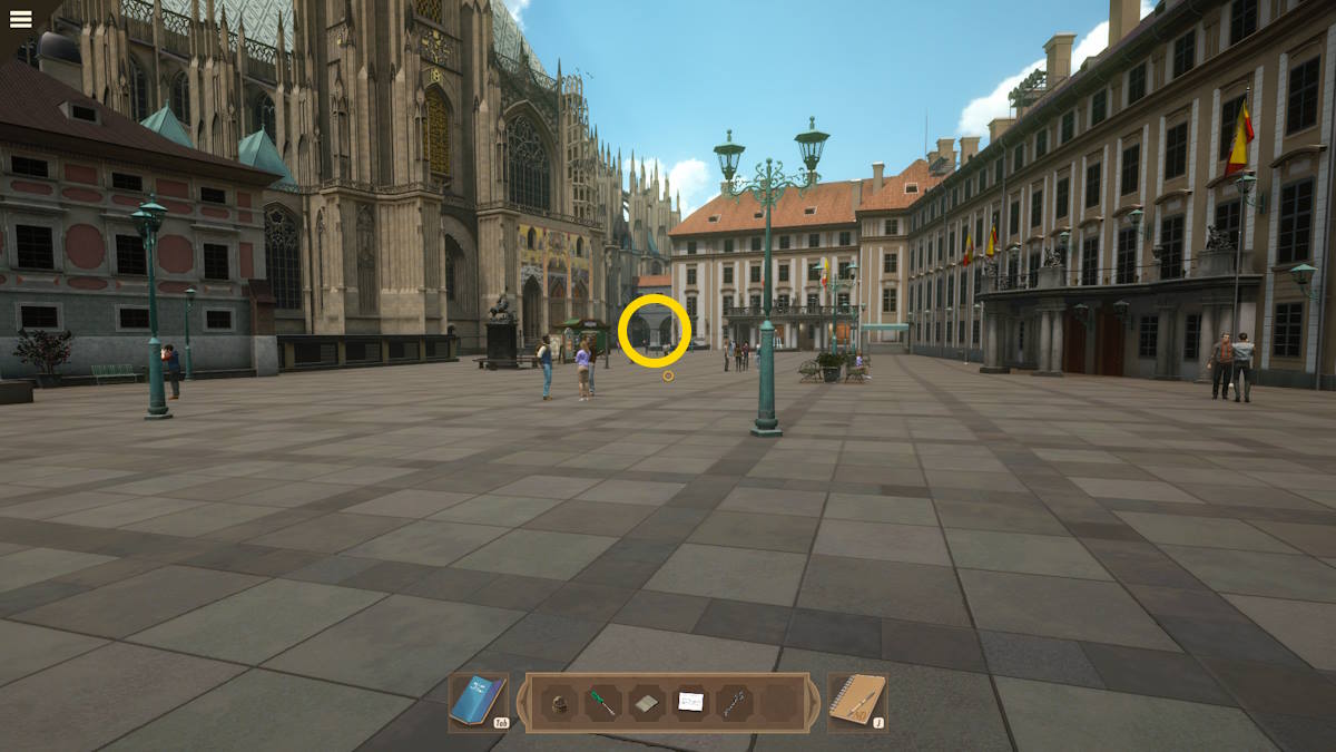 The way to Old Town Square  in Nancy Drew: Mystery of the Seven Keys