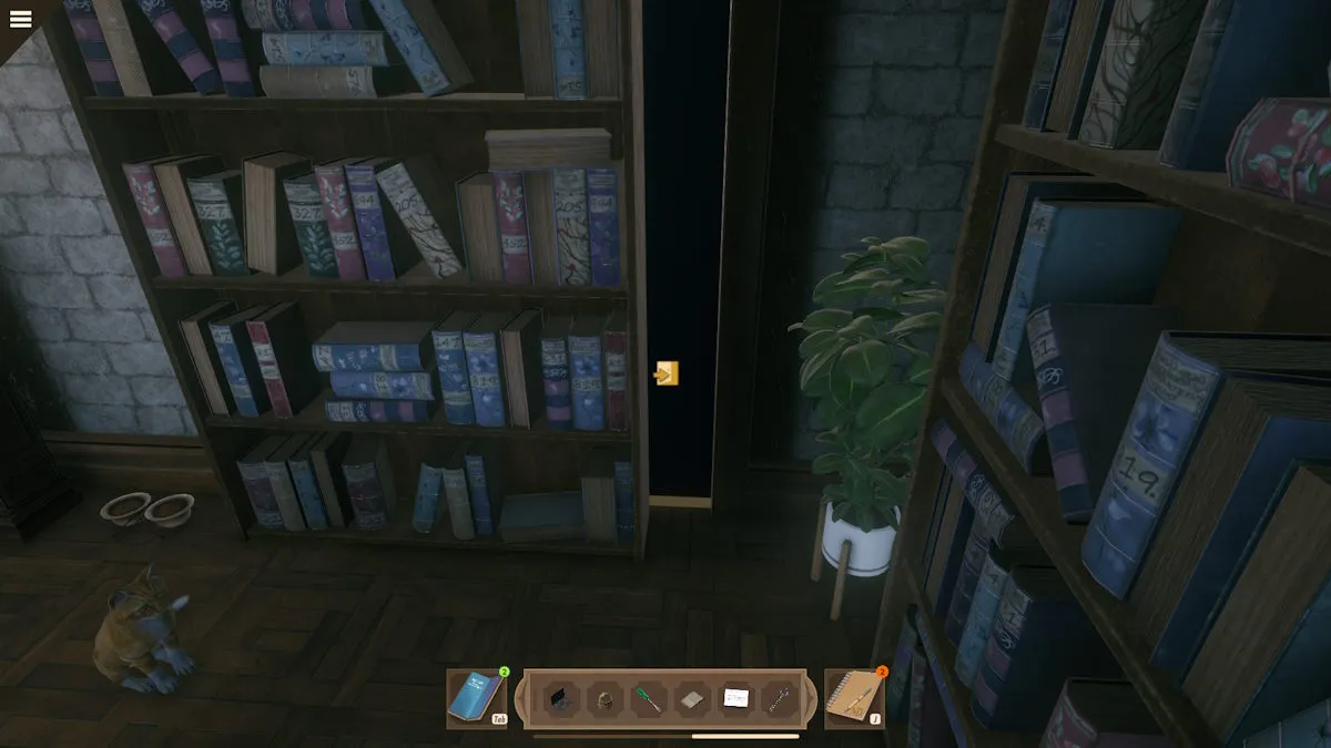 The escape toute from the Dean's office in Nancy Drew: Mystery of the Seven Keys
