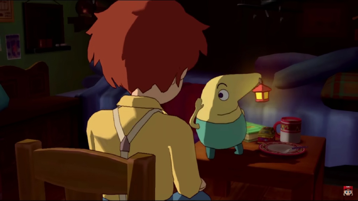 Drippy and Oliver having a conversation in Ni No Kuni: Wrath of the White Witch. 