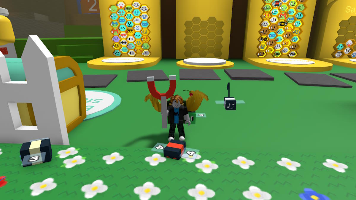 A large hive in Roblox Bee Swarm Simulator