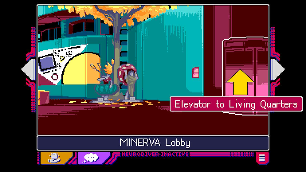 finding the elevato home in Read Only Memories: Neurodiver