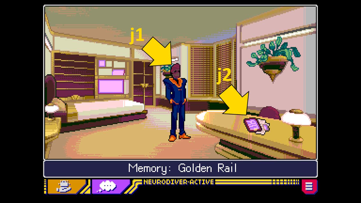 Lexi's first memory in Read Only Memories: Neurodiver