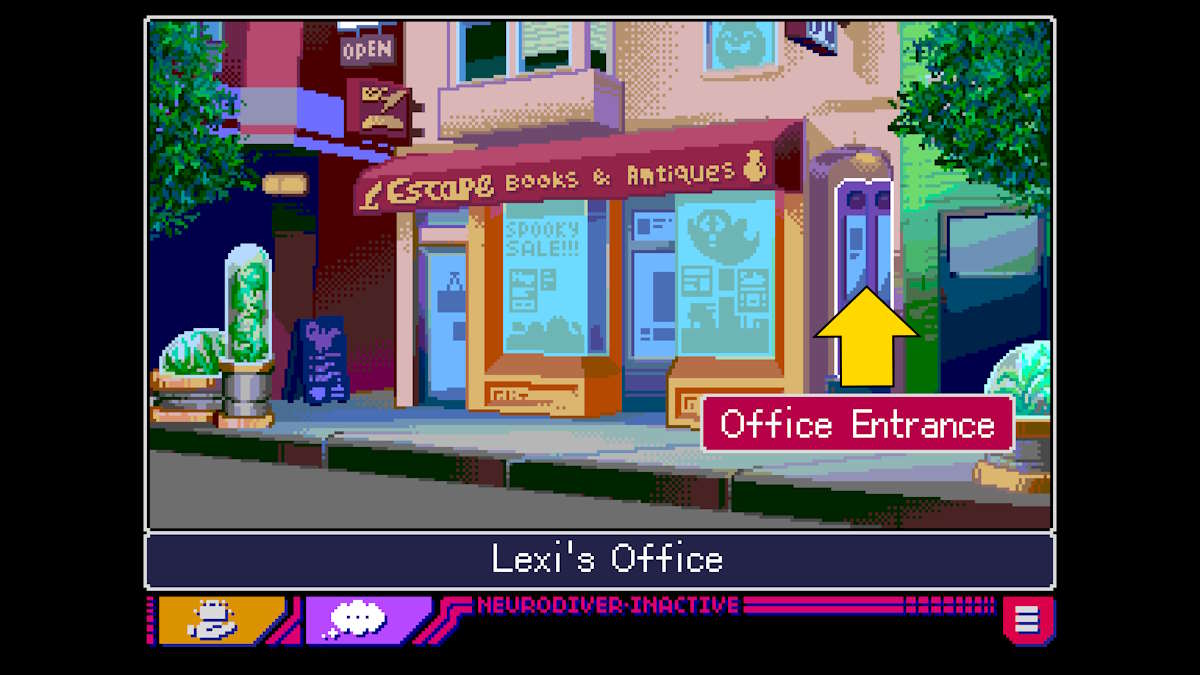 Wntering the PI's offices in Read Only Memories: Neurodiver