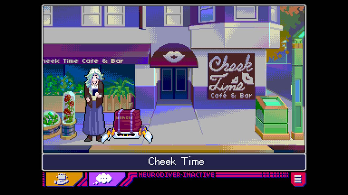Outside Cheek Time in Read Only Memories: Neurodiver