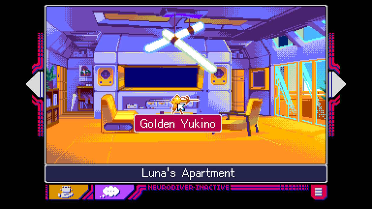 Finding the Golden Yukino figure in Read Only Memories: Neurodiver