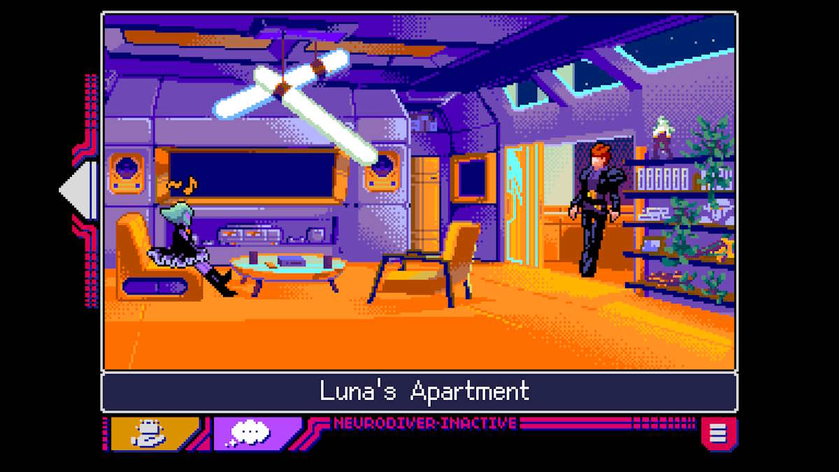 Gate in your apartment in Read Only Memories: Neurodiver