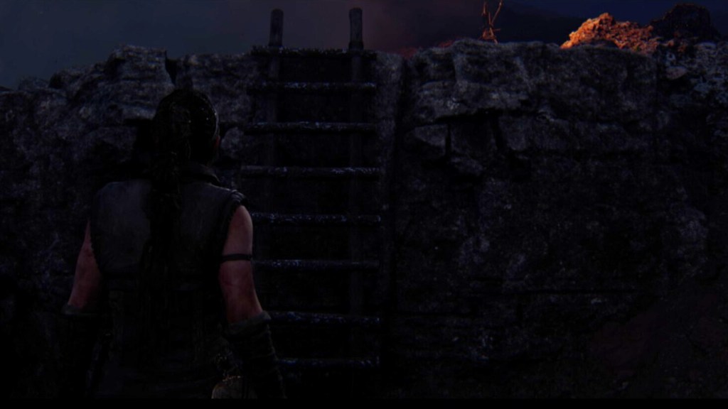 Ladder to the Lorestone in the Draugar Ceremony in Hellblade II