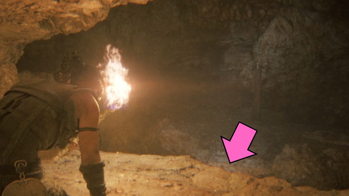Lorestone in the caves of Senua's Saga: Hellblade II