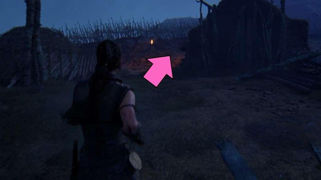 Location of the first hidden face in chapter two of Senua's Saga: Hellblade II