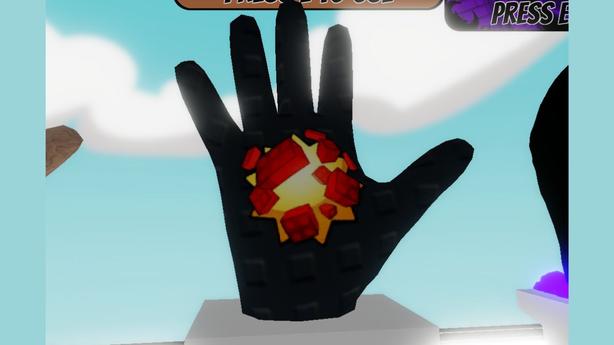 Retro Glove item from Roblox Slap Battles