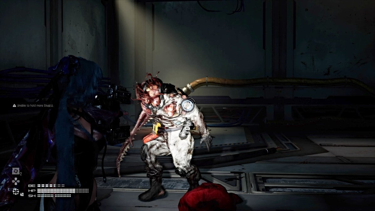 Eve fighting an Infector in Stellar Blade