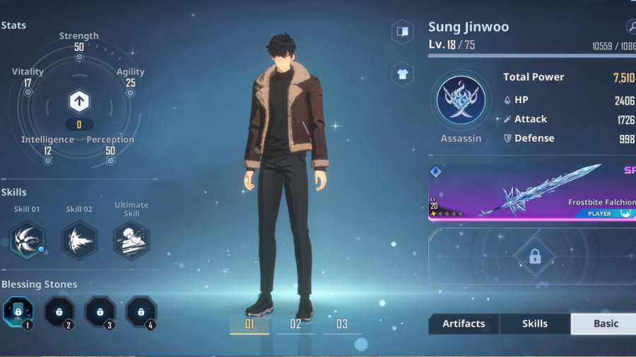 Best stats to add for Sung Jinwoo in Solo Leveling ARISE - Pro Game Guides