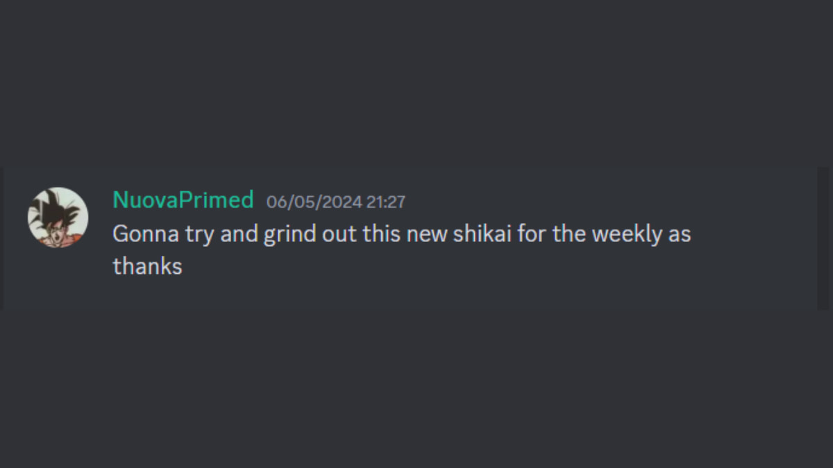 Post by Type Soul developer confirming new shikai being developed