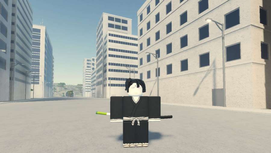 Type Soul player standing still preparing for a fight