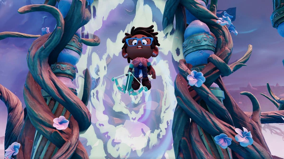 Claudette entering a boss level in What the Fog