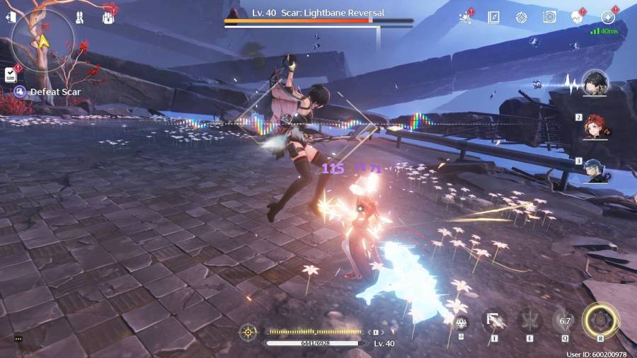 Swap canceling demonstration, switching from Yuanwu to Rover in Wuthering Waves.