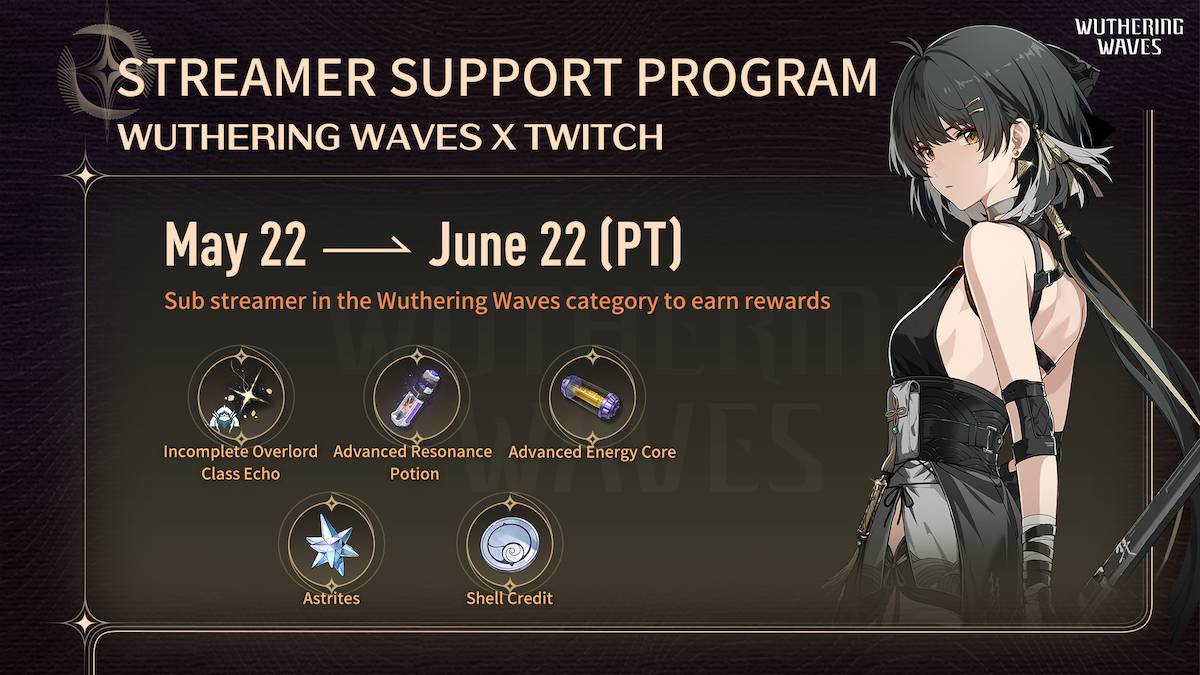 The Wuthering Waves streamer support banner.