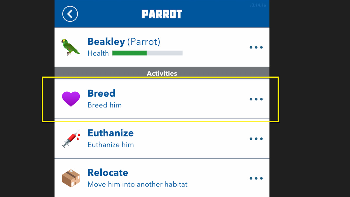 The Reproduction Option in BitLife