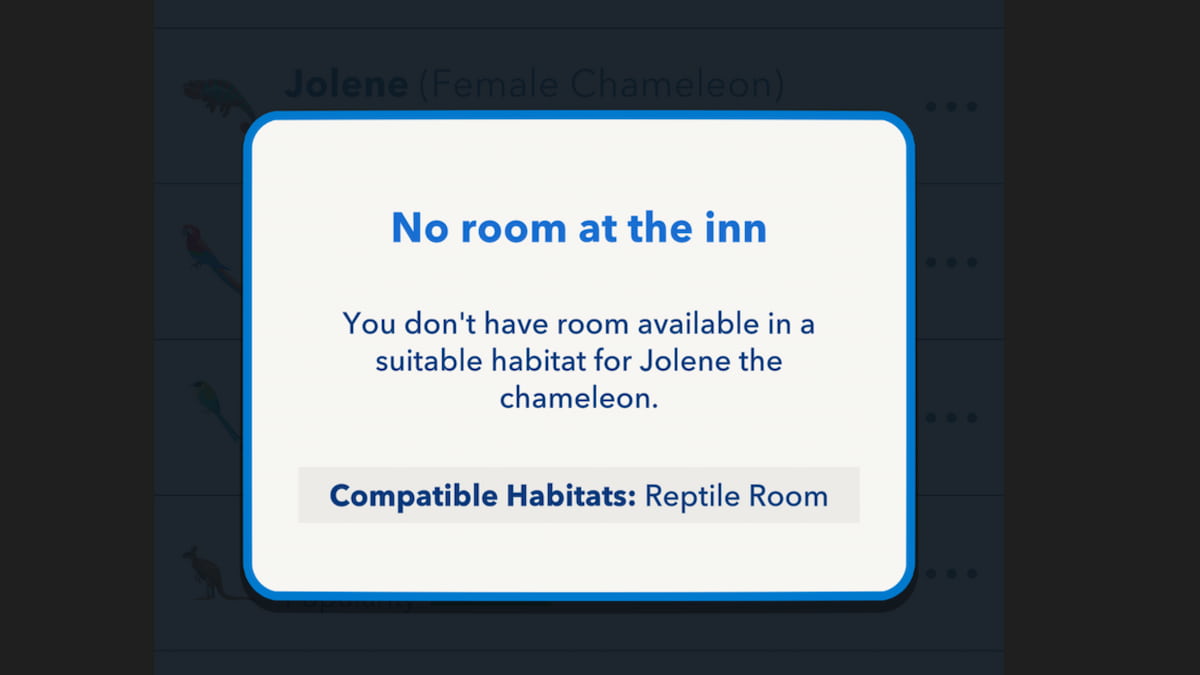 The Habitats requirement in BitLife