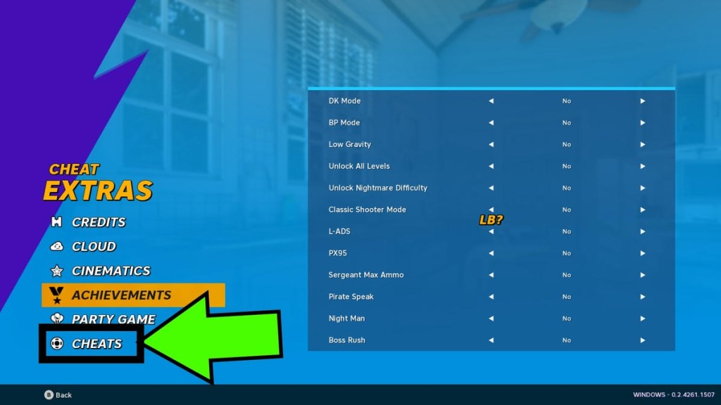 Option where you can entre codes in Hypercharge Unboxed