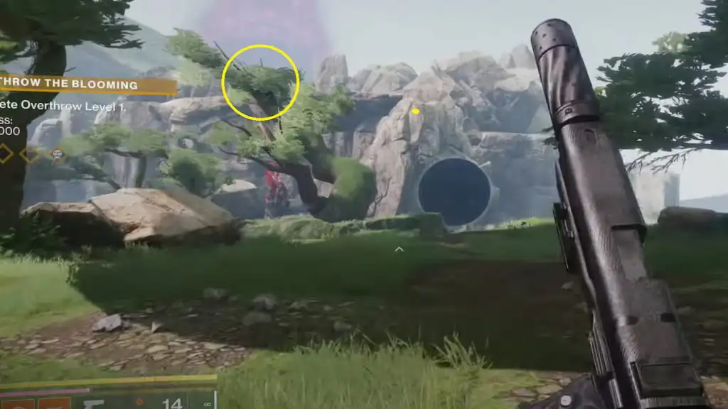 A large tree in Destiny 2