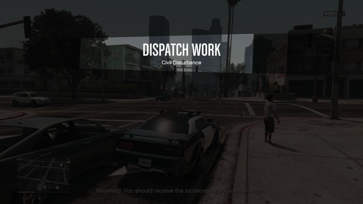 Initiating a Dispatch Work job in GTA Online