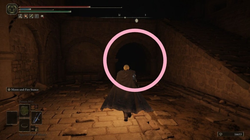 Darklight Catacombs lever location in Shadow of the Erdtree